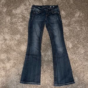 Flare bottom miss me jeans